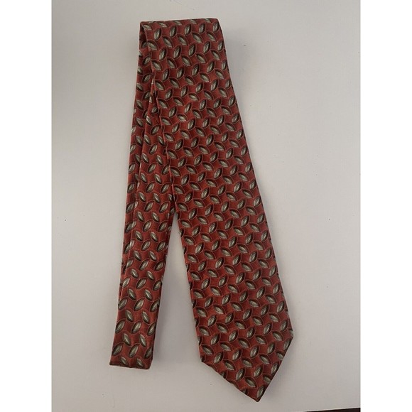 Ermenegildo Zegna 100% Silk Tie Necktie Patterned Coltherie Phoenix - Picture 4 of 5